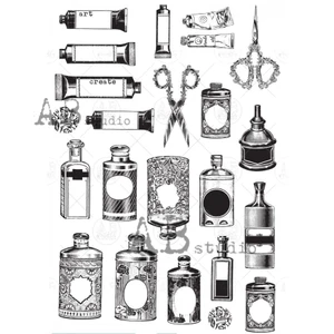 ABStudio Milk Valley A4 Paper Sticker Sheet - Scissors