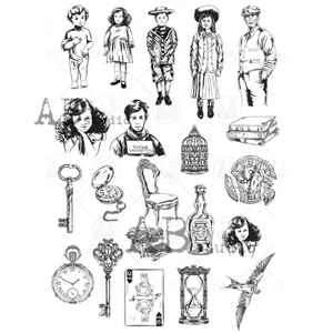 ABStudio Milk Valley A4 Paper Sticker Sheet - Children