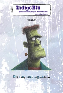 IndigoBlu A6 Cling Red Rubber Stamps - Frank