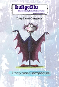 IndigoBlu A6 Cling Red Rubber Stamps - Drop Dead Gorgeous