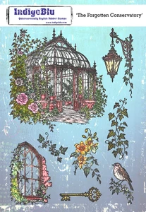 IndigoBlu A5 Cling Rubber Stamp - Forgotten Conservatory