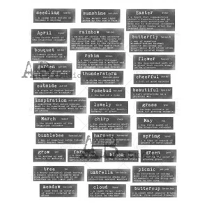 ABStudio Milk Valley A4 Paper Sticker Sheet - Sentiment #8