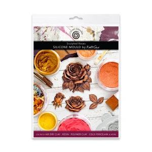 Katy Sue Design Cosmic Shimmer Silicone Mould - Sculpted Roses