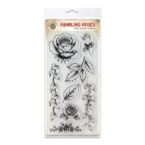 Katy Sue Design Cosmic Shimmer DL Stamp Set - Rambling Roses