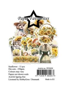 Paper Favourites Die Cuts, 13pcs - Sunflower