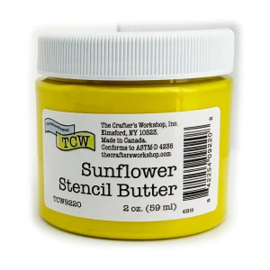 The Crafters Workshop Stencil Butter 2oz Jar - Sunflower