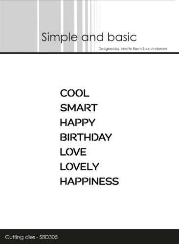 Simple and Basic Dies - Cut Words Simple and Basic Dies - Cut Words