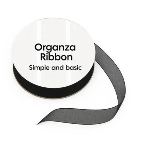 Simple and Basic Organza Ribbons - Black