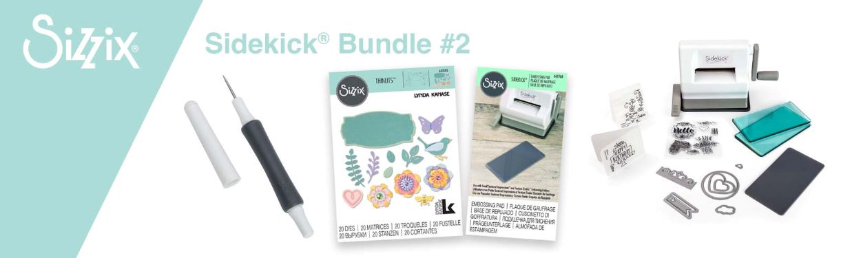 Sizzix Sidekick Starter Kit- Light Blue 22 Piece Die cutter,Dies-Scrapbook  Craft