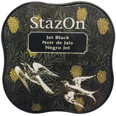 Tsukineko StazOn Solvent Ink Pad Staz On JET BLACK - 5 Bundle. New