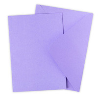 Sizzix Surfacez A6 Cards & Envelopes 10PK - Lavender Dust