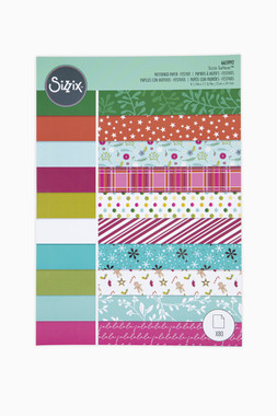 Sizzix Surfacez, Colored Cardstock 60PK - Festive - Scrapbooking