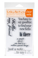 Inky Antics Clear Stamps - Hello