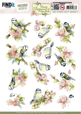 Find-It Trading 3D Pushout Sheet by Precious Marieke - Navy