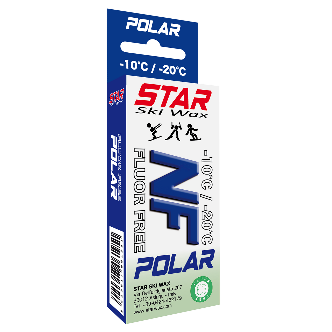 MY→LEDクリスタルスター＆スノーフレーク Star NF Polar (NF8) Non-Fluoro Glide Wax (block, 60g) - Caldwell