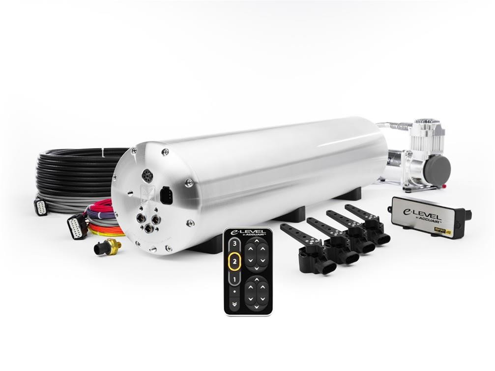 Accuair Suspension E Level Vt Air Management System This system manages the height of up to 4 air springs. elevel vt air management system