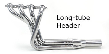 We offer several sizes of headers so you can match them to your engine combination. Our 1 5/8” mid-length headers offer great ground clearance and support up to 400hp. Our 1 ¾” long-tubes will support up to 600hp. For more than 600hp we offer 1 7/8” long-tubes and for big cubic inch monster engines our 2" is a perfect match. Our stepped headers offer great high rpm performance while retaining good low and mid-range power. They all include gaskets, bolts, reducers, and O2 sensor bungs. Click for more info We offer several sizes of headers so you can match them to your engine combination. Our 1 5/8” mid-length headers offer great ground clearance and support up to 400hp. Our 1 ¾” long-tubes will support up to 600hp. For more than 600hp we offer 1 7/8” long-tubes and for big cubic inch monster engines our 2" is a perfect match. Our stepped headers offer great high rpm performance while retaining good low and mid-range power. They all include gaskets, bolts, reducers, and O2 sensor bungs. Click for more info