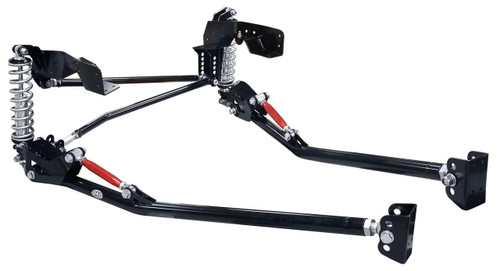 QA1 rear suspension conversion systems provide easy, bolt-in options to replace your coil springs on factory truck arms—without any cutting, welding, or other fabricating. Each kit contains frame brackets, axle brackets, linkage assemblies, a crossmember assembly, and necessary hardware. The conversions are available with coilovers or available for use with the factory springs. Order the model designed for fitment on your specific vehicle, and enjoy the stance, handling, and suspension performance of a revolutionary QA1 system.

