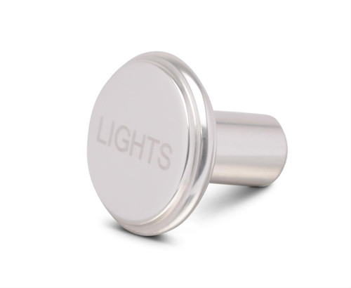 Dash Knob Material: Billet aluminum
Dash Knob Finish: Clear powdercoated
Quantity: Sold individually.
Notes: Knob has a 10-32 thread.