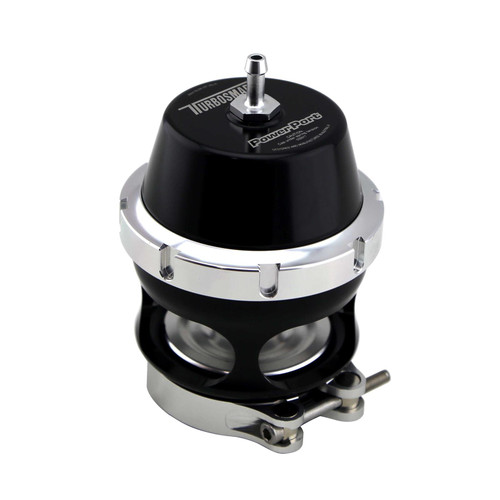 The Power Port is Turbosmart's largest and highest flowing blow-off valve ever, resetting the flow benchmark set by our popular and highly regarded Race Port blow-off valves. Designed to be as light as possible, to keep vehicle weight down. Its cutting edge dual-chamber design means it can be held open with the use of a solenoid to aid turbo response and control during staging to give the best possible launch.

 