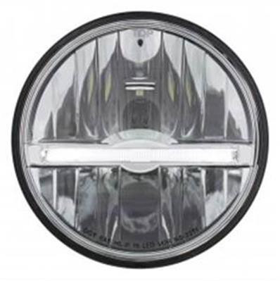 LED Headlight with White LED Position Light Bar