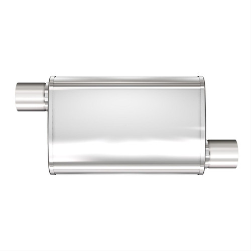 Muffler, XL 3 Chamber, 2.50 in. Inlet/2.50 in. Outlet, Stainless Steel, Natural, Each