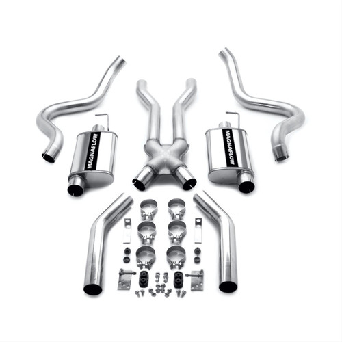 Exhaust System, Crossmember-Back, Stainless Steel, Ford, V8, Kit