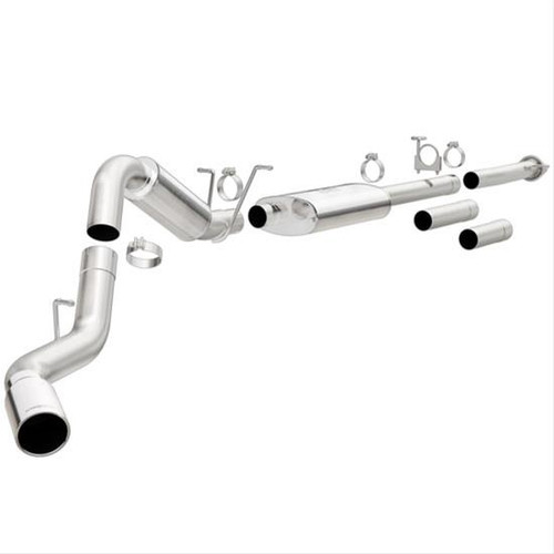 Exhaust System, Cat-Back, Stainless Steel, Passenger Side Exit, Chevy, GMC, Kit