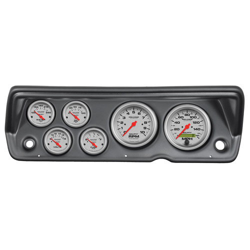 Instrument Cluster, Ultra-Lite Series, Tachometer, Speedometer, Fuel Level, Oil Pressure, Water, Volt, Kit