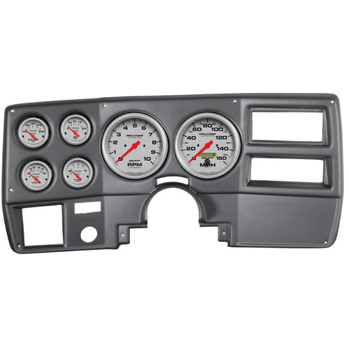 Instrument Cluster, Ultra-Lite Series, Tachometer, Speedometer, Fuel Level, Oil Pressure, Water, Volt, Kit