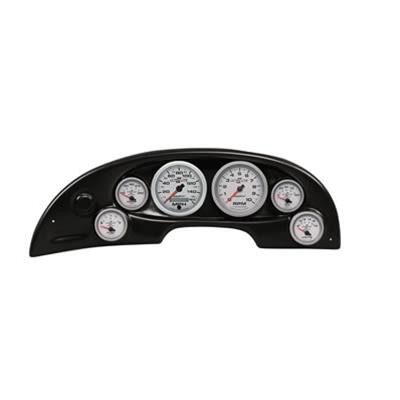 Instrument Panel with AutoMeter Ultra-Lite II Gauges, Analog, Black Plastic Panel, Ford, Kit