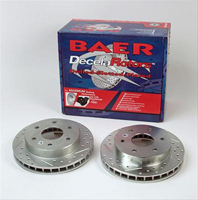 Brake Rotors, Cross-Drilled, Slotted, Iron, Zinc, Front, Chevy, GMC, Jeep, Pair