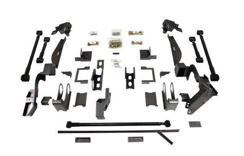 Four Link Kit, Non-adjustable Coilovers, 1970-81 Pontiac Firebird, Trans Am, Includes Axle Brackets for 3 in. Tubes, Kit