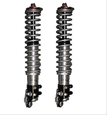Coilover Struts, Front, Silver Powdercoated Springs, Ford, Kit