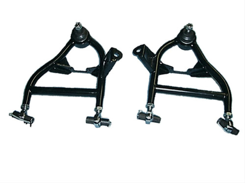 Control Arms, Tubular, Steel, Black Powdercoated, Front Lower, Chevy, Pontiac, Pair