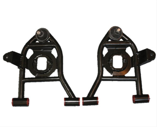 Control Arms, Tubular, Steel, Black Powdercoated, Front Lower, Chevy, Pontiac, Pair