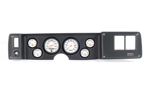 Gauge Panel, Thunder Road, Black Panel, AutoMeter Phantom, Chevy, Kit