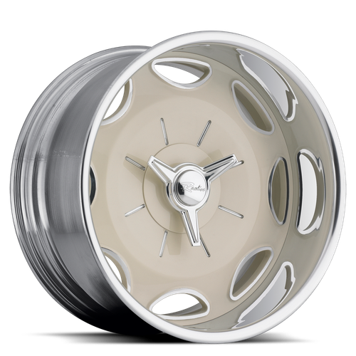 Raceline Billet wheels are CUSTOM BUILT to your order in our Southern California wheel factory. Each wheel center is precisely CNC machined out of a solid 6061 T6 forged billet aluminum disc.After the finishing process, the center is then assembled into a spun aluminum rim to the exact offset you require for your build. These are powdercoated. Polished available for $100 less/wheel.