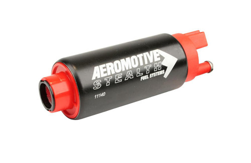 Aeromotive Stealth electric fuel pumps are designed to provide your ride with the fuel it needs to own the roads or the track. Aeromotive Stealth electric fuel pumps feature a compact, lightweight design that will bolt into most existing hanger assemblies, making them an easy upgrade to your fuel system. These versatile fuel pumps utilize a turbine pumping mechanism that increases durability and can be used in most pulse modulated applications. Don't settle for lesser fuel pumps; feed your engine with Aeromotive's Stealth fuel pumps.

Free Flow Rate:340 lph
Maximum Pressure:90 psi
Inlet Size:Stock
Inlet Quantity:One
Inlet Attachment:Stock
Outlet Size:Stock
Outlet Quantity:One
Outlet Attachment:Stock
