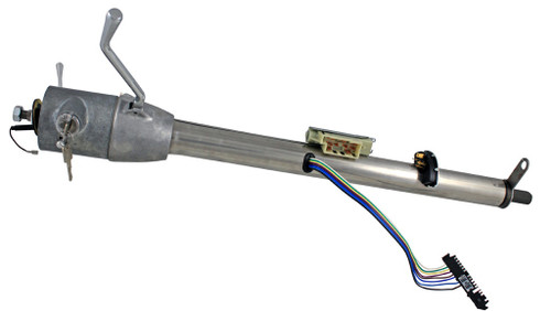 Flaming River now offers an integrated ignition key right into the Tilt Column. The key is located at the 3 o’clock position just like you would expect from Flaming River. No welded on attachments or extra relays. Modeled after the popular muscle car Tilt Key Columns, but still attractive enough to put in your street rod. Flaming River manufactures the column complete with a GM coded key assembly, wiring and ignition switch made from state-of-the-art, all new components. Made in the USA.