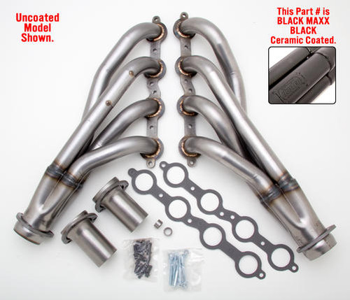 Husler's MUSCLE RODS Hedders and LS Conversion Kits have been developed together on the car or truck they are intended for. This means they work, right out of the box. We've done all the trial and error work, so you don't waste time performing unnecessary modifications, or returning parts that don't work together.

The Headers in this section are designed specifically for installing an LS engine into 1968-72 GM A-Body cars (Chevelle, El Camino, GTO, Cutlass, Lemans, Tempest, GS), and are available in a variety of tube lengths and diameters. ALL MUSCLE RODS HEDDERS are available in uncoated mild steel, or with Hedman's original HTC or Husler's NEW BLACK MAXX Ceramic Coating.

This set is Black Maxx Ceramic Coated