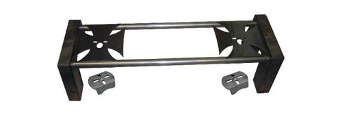 Complete 8-piece notch with crossmember mounting holes. (2) 44” x 1.5” round crossmembers. 1/4” iron cross upper bag plates can be welded on top or under the bars. Lower axle brackets also included.
