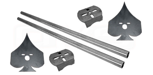 Play your cards right! Lay your truck out, support your rear end AND look good doing it!

Includes enough that you can trim to fit your notch perfectly. 

Kit includes:

(2) upper plates
(2) axle brackets
(2) 1.5” crossmembers (44" long)