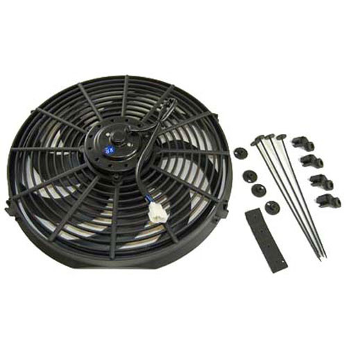 These Extreme Performance 12-volt Electric Fans offer the most flow and fan area of the entire RPC line. Their additional motor power creates a nice, flat airflow curve with more flow at greater static pressure.

Buy a pair of these and keep your LS cool in traffic or on the highway!