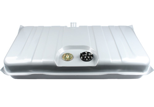 These Aeromotive fuel tanks feature an Aeromotive 340 Stealth electric fuel pump mounted to a billet aluminum, black anodized hanger assembly. The 340 Stealth electric fuel pumps boast an impressive 340 lph flow and use a turbine pump mechanism for increased durability and performance. These fuel tanks also features an innovative baffling/tray system to control fuel slosh and keep the 340 Stealth fuel pump submerged ensuring consistent pump performance even at low fuel levels and extreme driving conditions. The tanks include factory style sending unit that comes preinstalled, pre-pump filter sock, internal return line tubing, and three AN ORB ports--one for the feed line, one for the return line, and one for the vent. For extra protection, the tanks are silver powdercoated for maximum durability