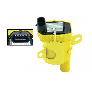 ACCEL 140040, Ignition Coil, Super Coil, Coil Pack, GM LS-1, Each 
ACCEL Super Coils feature advanced bobbin technology, highly specialized silicone magnetic steel cores, along with optimized winding, resistance and turns ratios to delivery up to 15% more energy than the OEM coils. Specialized high temperature epoxy resists shock and vibration, while increasing thermal conductivity. These are direct plug replacements for OEM coils.
