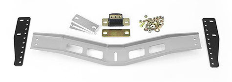 
New Sure-fit crossmember.
This is our new Sure-Fit crossmember system for the 1967-81 F-Bodies. Our new crossmember works with every transmission we’ve test fit, including 4L60E (including 4L65E & 4L70E), 4L80E, 6L80E, 6L90E, Powerglide, TH200, TH350, TH400, 700R4, Muncie 4-speed, TKO 600, T-56 and TR-6060 (including LSA High-Torque model). To our customers this means if you decide to change the atransmission during the build or after completion you will have the correct transmission crossmember.
For our dealers/installers this means you will have two part numbers on the shelf for that carline, no matter what transmission your customer wants to use. We are developing this type of crossmember for for G-Bodies, 1955-57 Chevy and S-10s. Whether you’re running an LS based engine, a small block or a big block our new Sure-Fit crossmember makes it easier than ever to swap a
