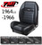 Front Seat Type:
Bucket  
64-67 Mustang

Rear Seat Type:
Bench  


Cover Material:
Vinyl  


Cover Color:
Black  


Quantity:
Sold as a set.  


Notes:
Features black suede inserts and red stitching.  

TMI Deluxe Pony Sport R seat upholstery will make your heart gallop with excitement! The feel and look of premium vinyl with UniSuede inserts, contrasting stitching, the "running ponies," and die-cast chrome plated seat buttons offer your beautiful classic Mustang modern, aggressive styling and comfort. These seats feature increased side and leg bolsters (foam required) that complete the ultra-sporty appeal of this upholstery. It fits on the factory frame and utilizes factory attachment points, so you'll be ready to ride off into the sunset in no time. Choose either front bucket seats or a full set with the back seat included. Give your classic a sporty update with TMI Deluxe Pony Sport R seat upholstery.
