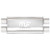 Muffler, 3.00 in. Inlet/Dual 3.00 in. Outlet, Stainless Steel, Natural, Each