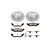 Brake Rotors/Pads, Drilled/Slotted, Iron, Zinc Plated, Carbon Ceramic Pads, Rear, Chrysler, Dodge, Ram, Kit
